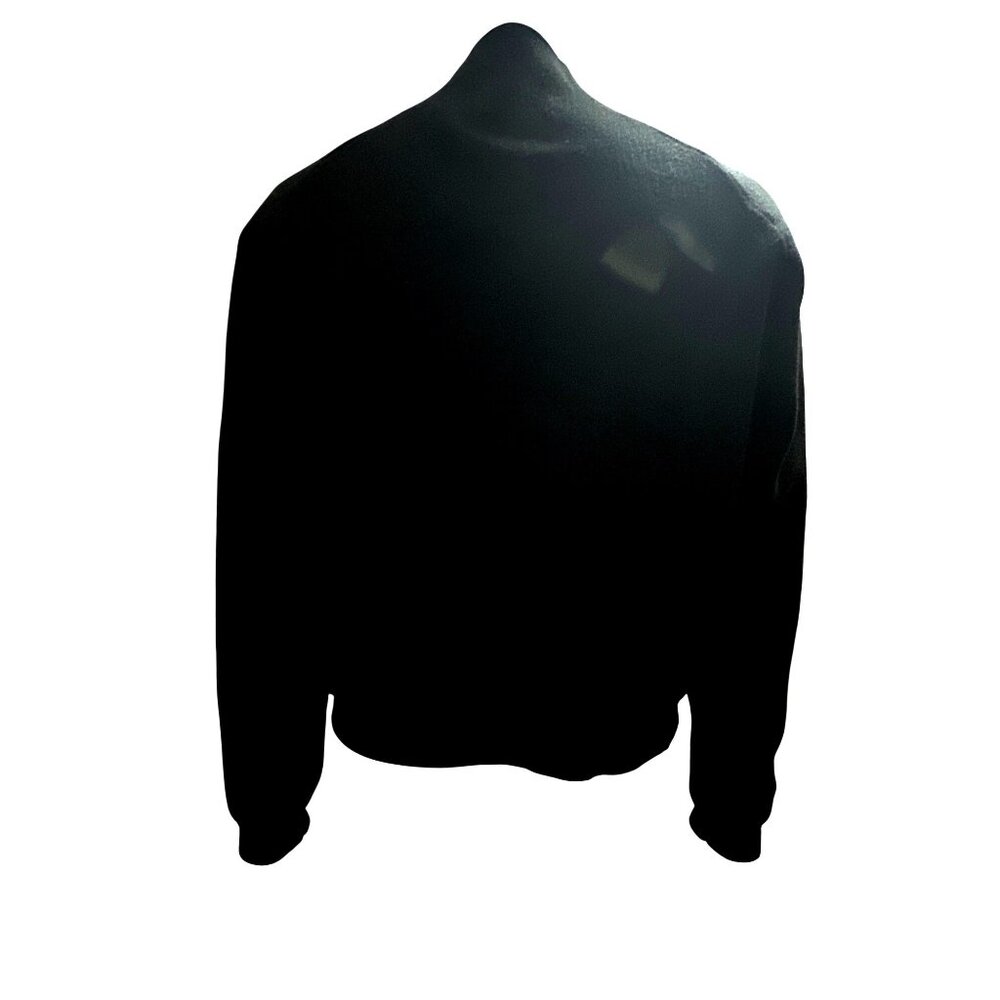 Zyia Active M Black Cropped Mock Neck Sweatshirt Pullover Athleisure Minimalist - Picture 4 of 7